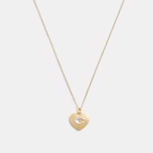 COACH SIGNATURE HEART NECKLACE